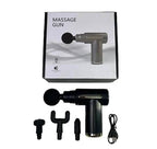 Professional Handheld Deep Tissue Massage Gun with 4 Heads