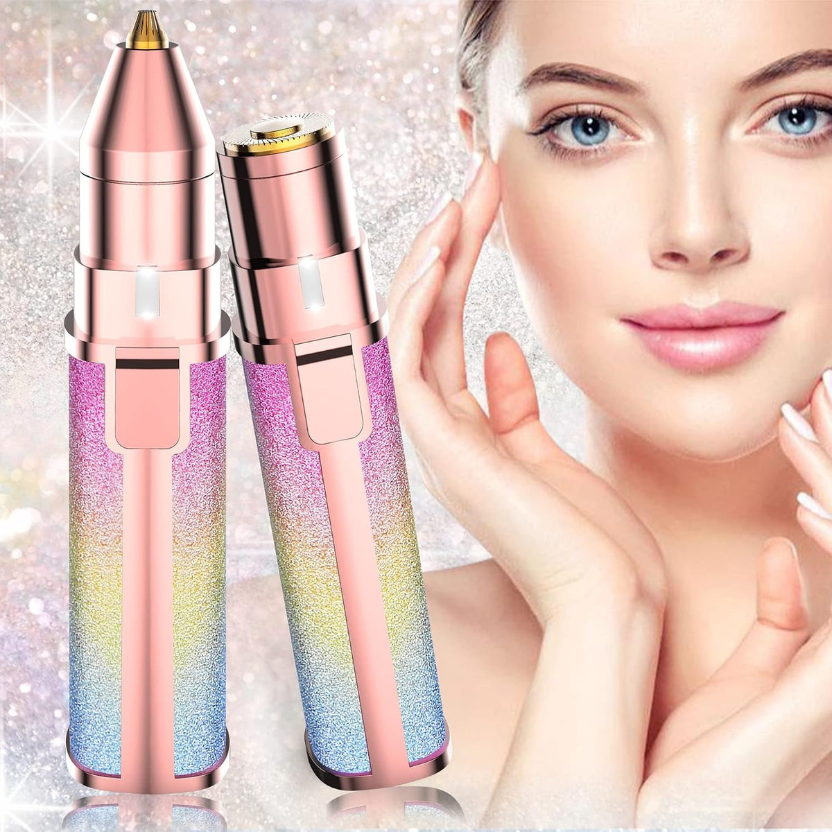 Rainbow Flawless & Painless Face Hair Remover single with cable
