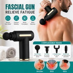 Professional Handheld Deep Tissue Massage Gun with 4 Heads
