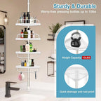4 Layer Multi Corner Bathroom Organizer
