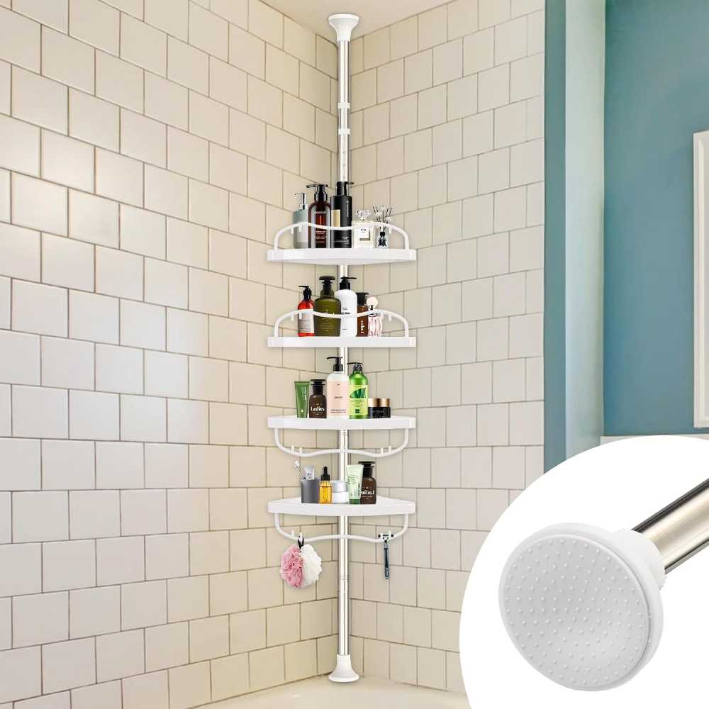 4 Layer Multi Corner Bathroom Organizer