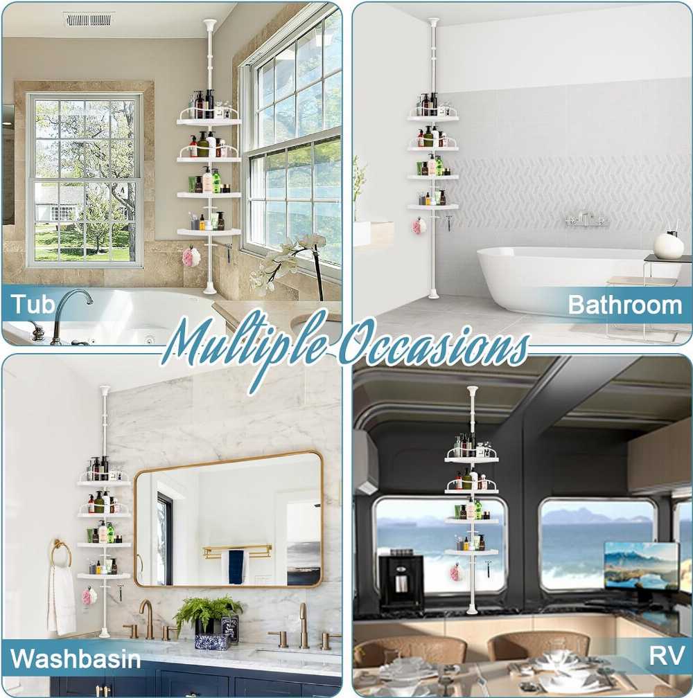 4 Layer Multi Corner Bathroom Organizer